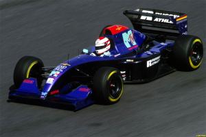 Ratzenberger during qualifying at the 1994 Brazilian GP